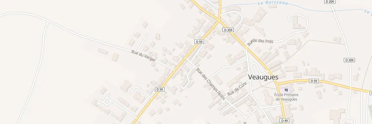 Plan du 21 Rte de Montigny à Veaugues