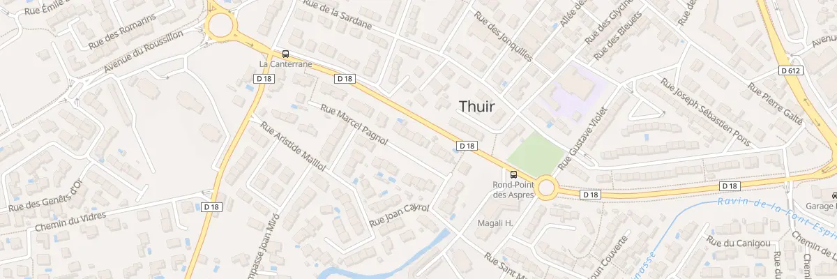 Plan du 10 Rue Marcel Pagnol à Thuir