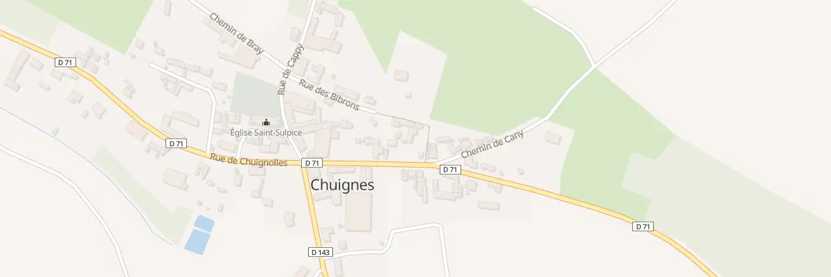 Plan du 9 Rue de Fontaine à Chuignes