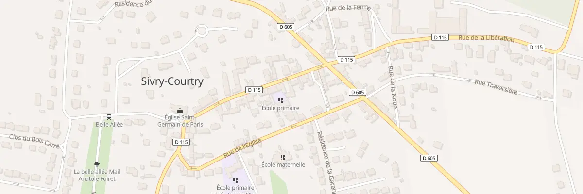 Plan du 12 Rue de la Mairie à Sivry-Courtry