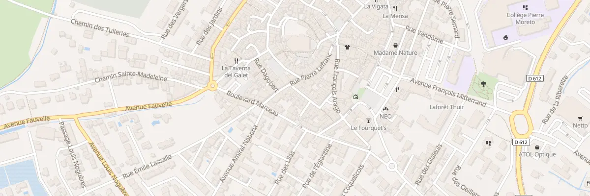 Plan du 6 Rue Mirabeau à Thuir