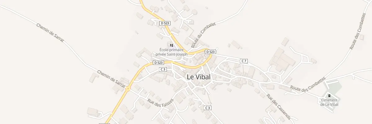Plan du 5051 Le Vibal au Vibal