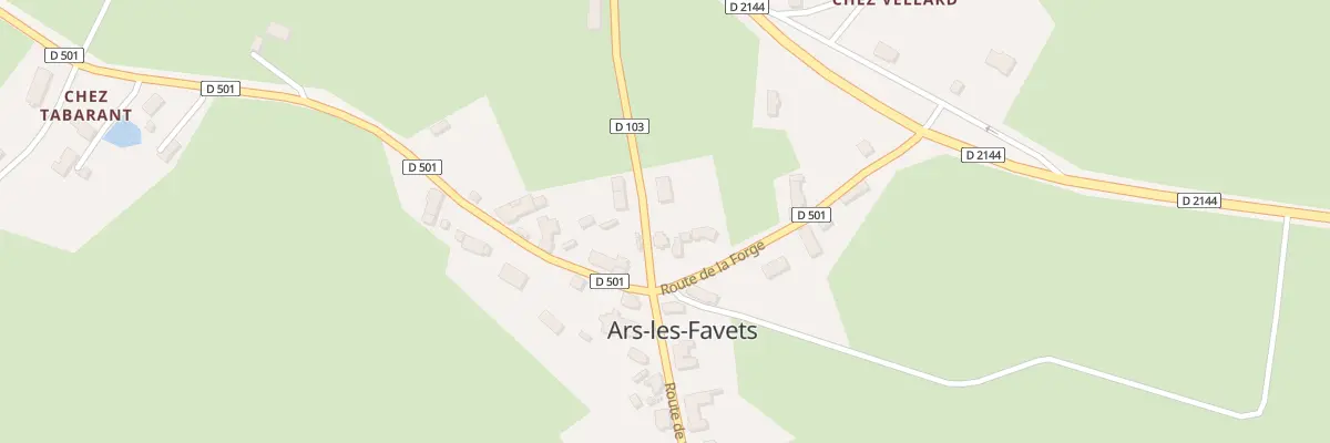 Plan du 5018 Le Bourg à Ars-les-Favets