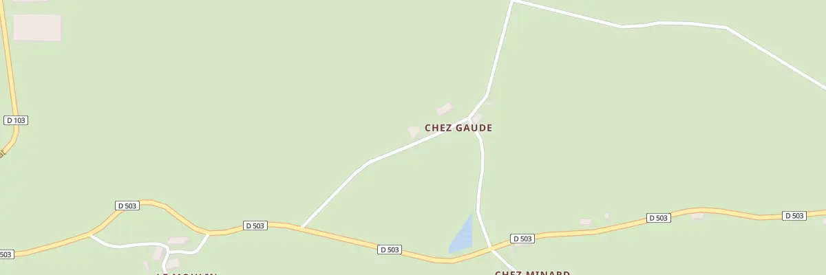 Plan du 4 Chez Gaude à La Crouzille