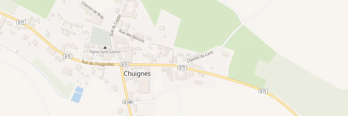 Plan du 13 Vallee de Fontaine à Chuignes