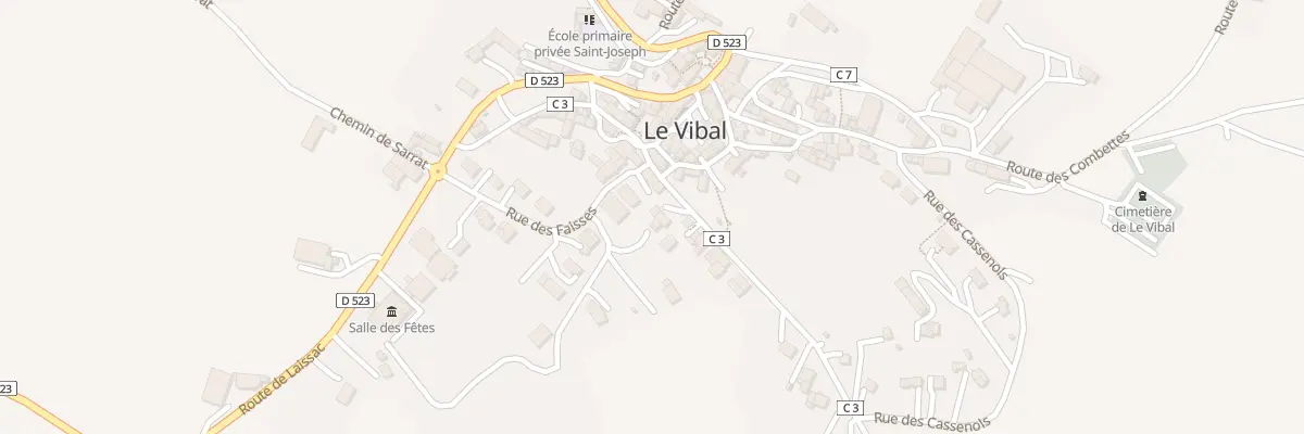 Plan du 5069 Le Vibal au Vibal
