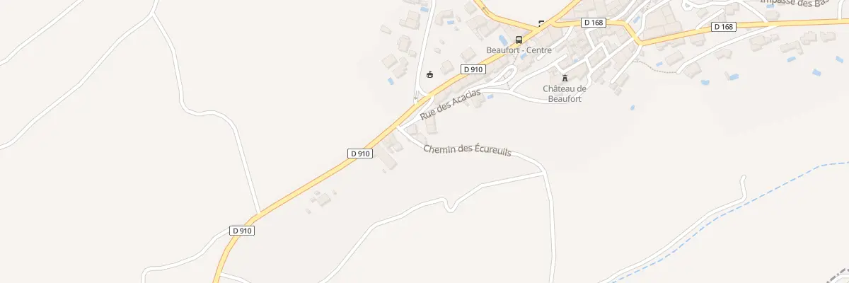 Plan du 1 Che des Ecureuils à Beaufort
