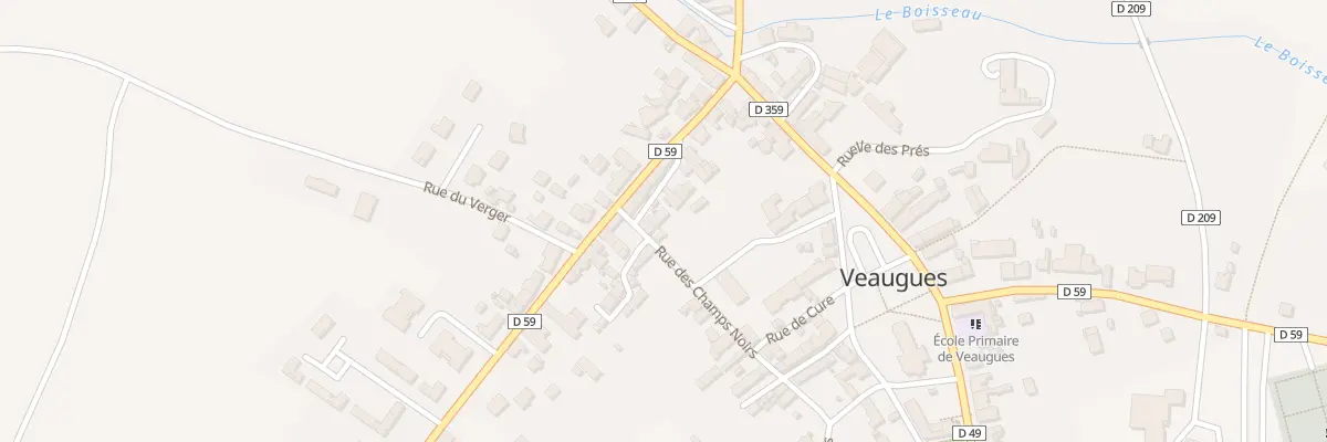 Plan du 18 Rue des Champs Noirs à Veaugues