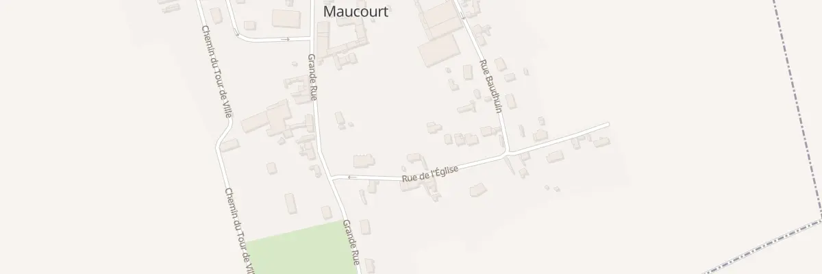Plan du 1 Rue de l’Eglise à Maucourt