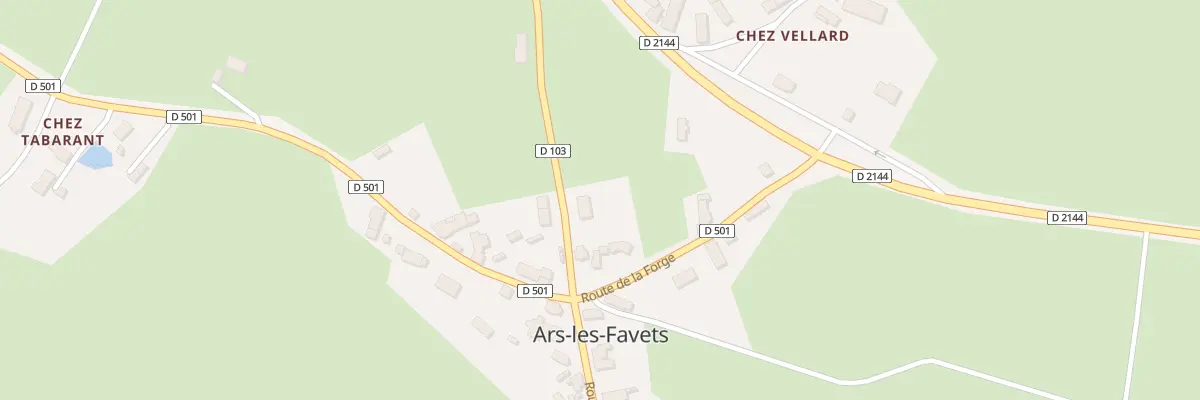 Plan du 5017 Le Bourg à Ars-les-Favets