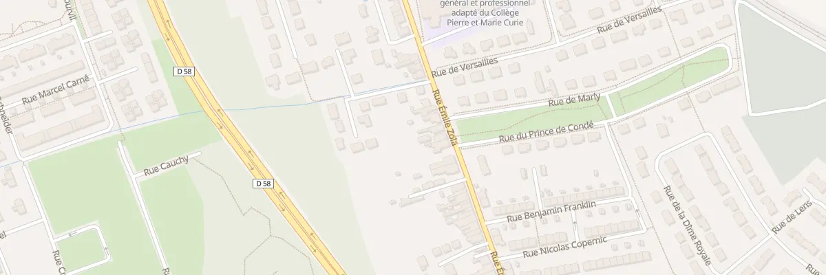 Plan du 286 Rue Emile Zola à Liévin