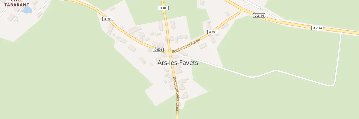 Plan du 5024 Le Bourg à Ars-les-Favets
