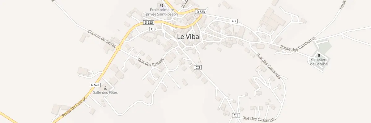 Plan du 232 Rte d’Arques au Vibal