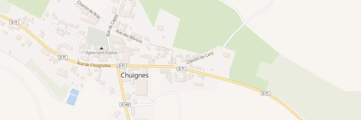Plan du 3 Che Chemin de Cany à Chuignes