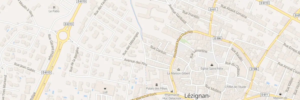Plan du 25 Rue Danton à Lézignan-Corbières