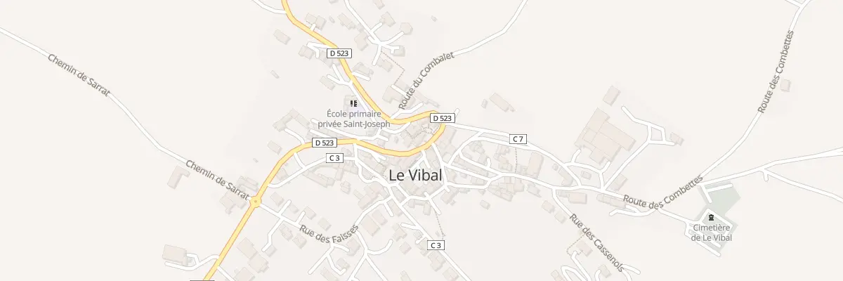 Plan du 5049 Le Vibal au Vibal