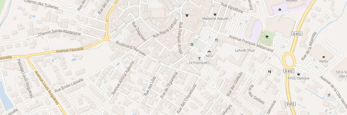 Plan du 9100 Rue Mirabeau à Thuir