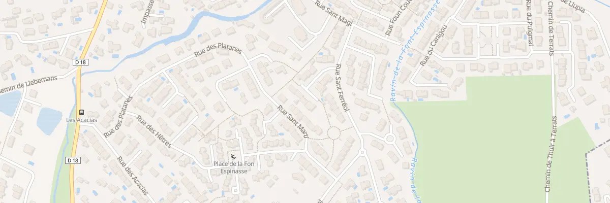 Plan du 18 Rue Sant Amant à Thuir