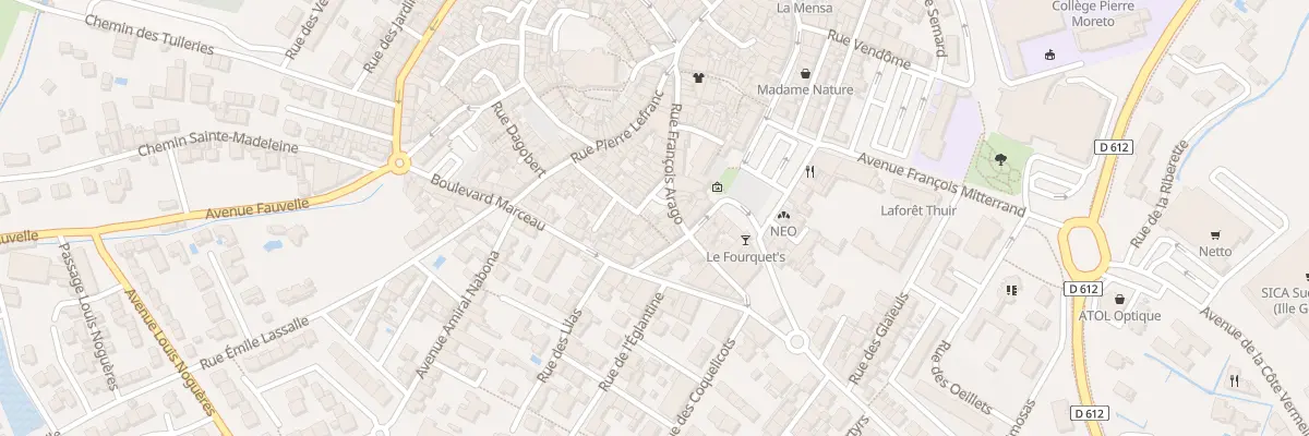 Plan du 23 Rue Mirabeau à Thuir