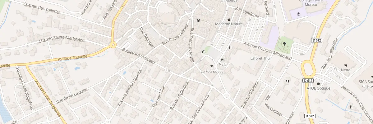 Plan du 25 Rue Mirabeau à Thuir