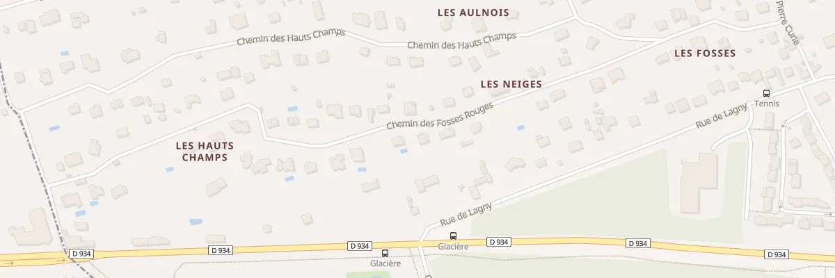 Plan du 30 Che des Fosses Rouges à Chessy