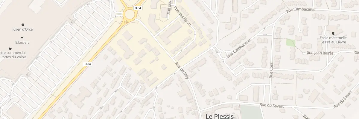 Plan du 2 Rue des Fleurs au Plessis-Belleville