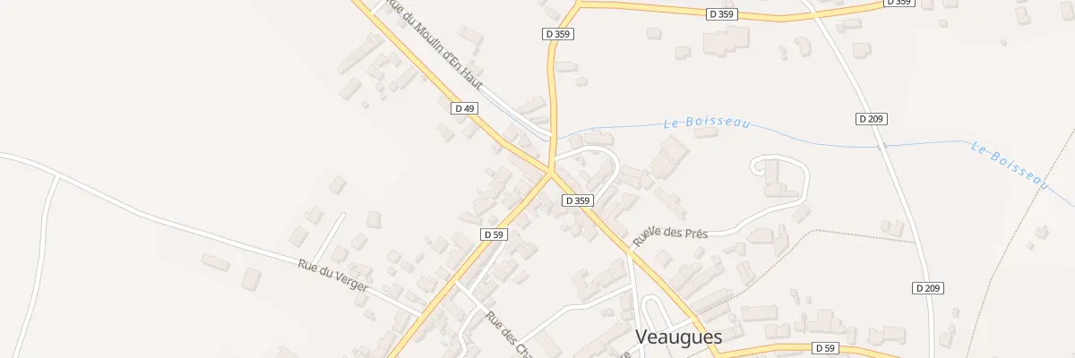 Plan du 2 Rte de Montigny à Veaugues