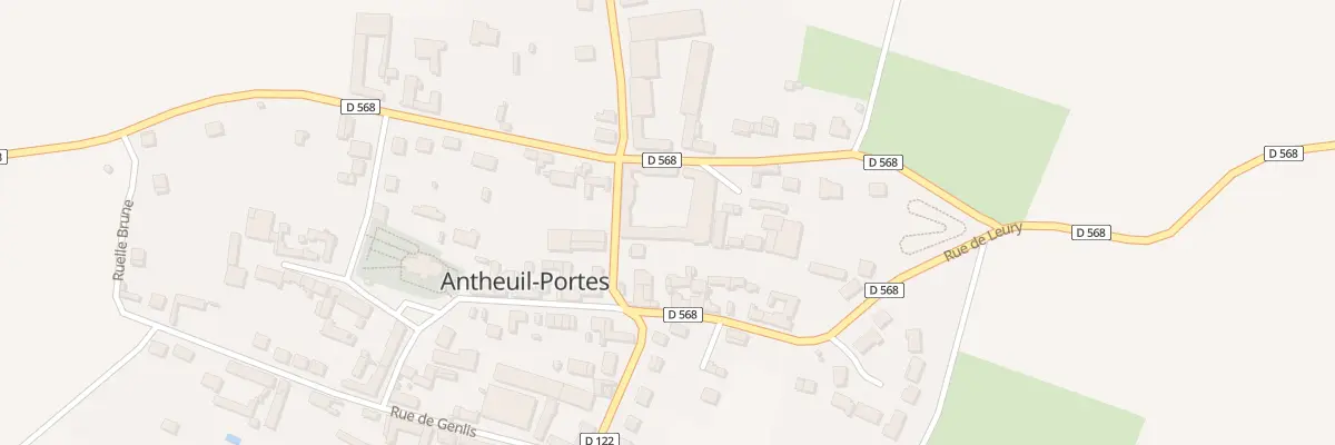 Plan du 100 Rue de la Vallee à Antheuil-Portes
