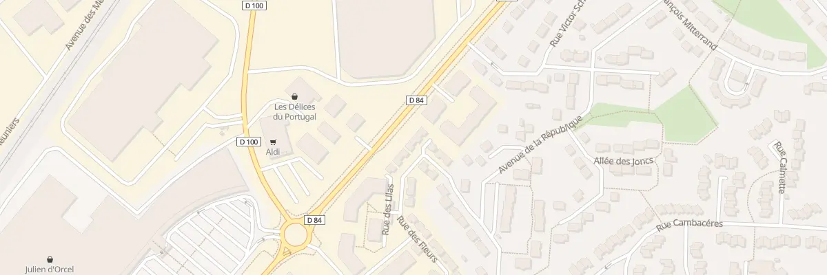 Plan du 23 Rue des Fleurs au Plessis-Belleville