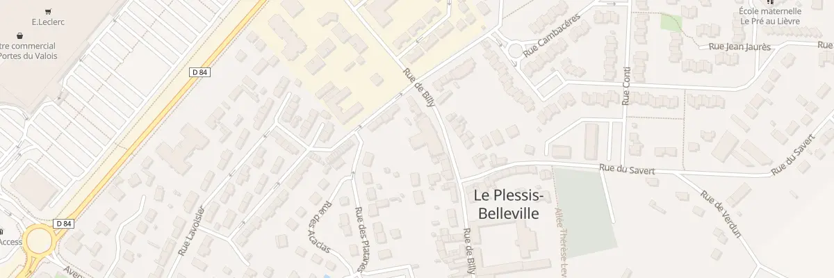 Plan du 45 Rue de Billy au Plessis-Belleville