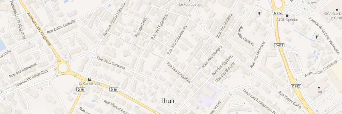 Plan du 17 Rue des Coquelicots à Thuir