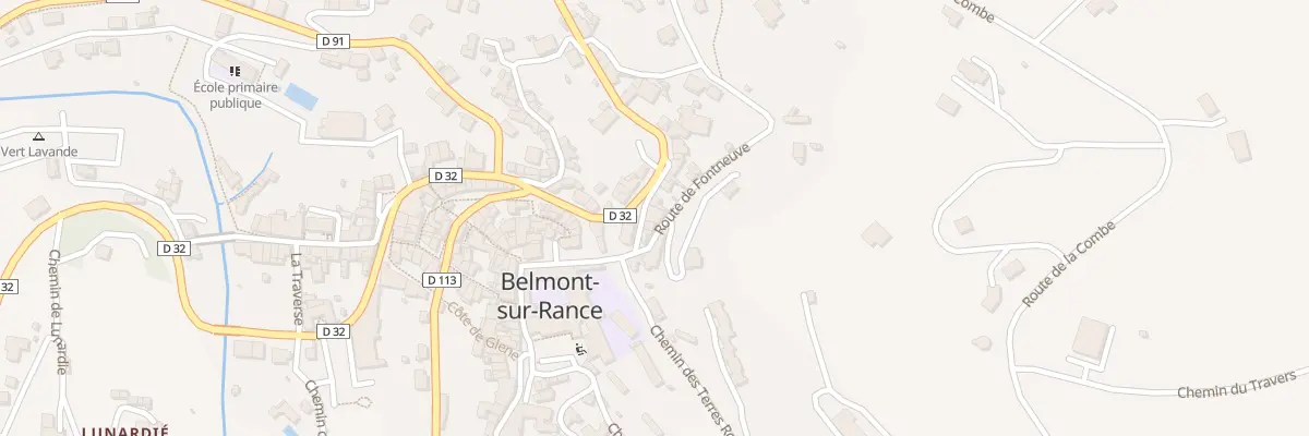 Plan du 5163 Rue de Font Neuve à Belmont-sur-Rance
