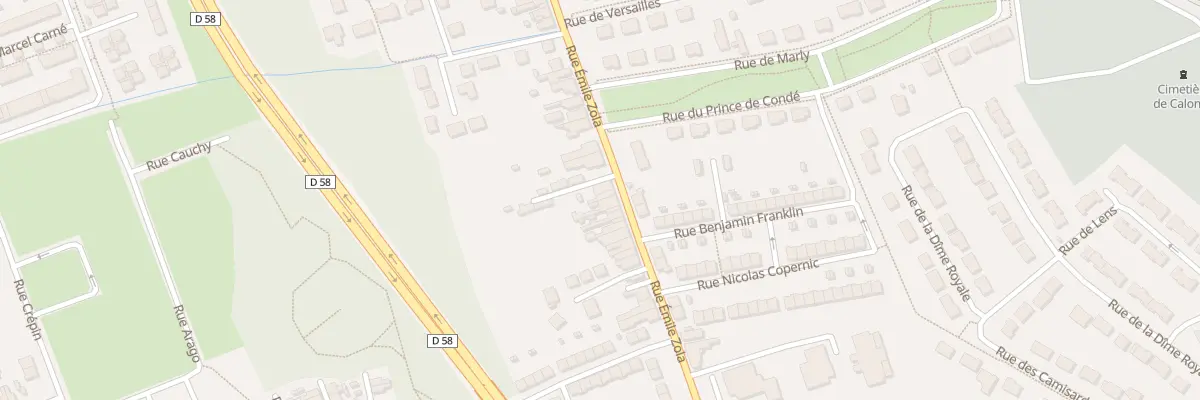 Plan du 268 Rue Emile Zola à Liévin