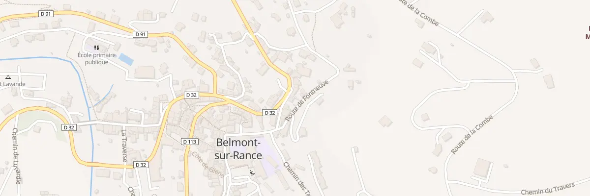 Plan du 5160 Belmont sur Rance à Belmont-sur-Rance