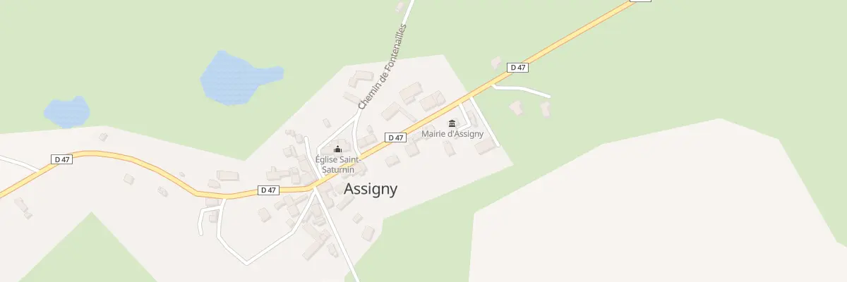 Plan du 8 Rte des Merisiers à Assigny