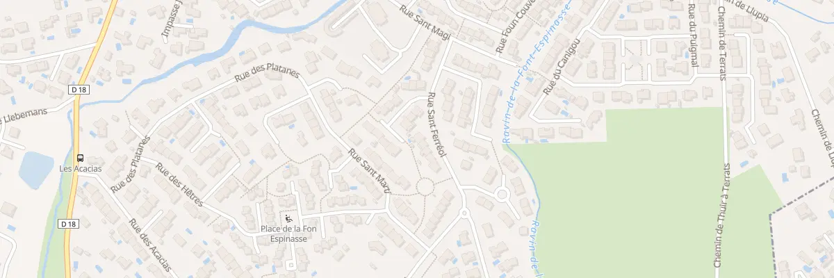 Plan du 10 Rue Sant Ferréol à Thuir