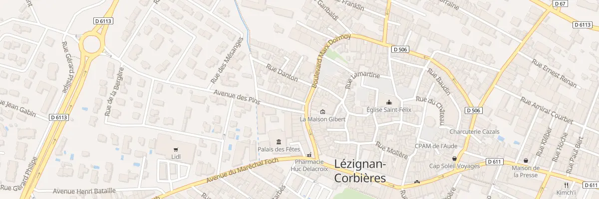 Plan du 2 Rue de l’Homme Libre à Lézignan-Corbières