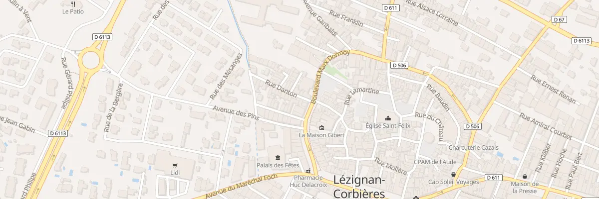 Plan du 5 Rue Danton à Lézignan-Corbières