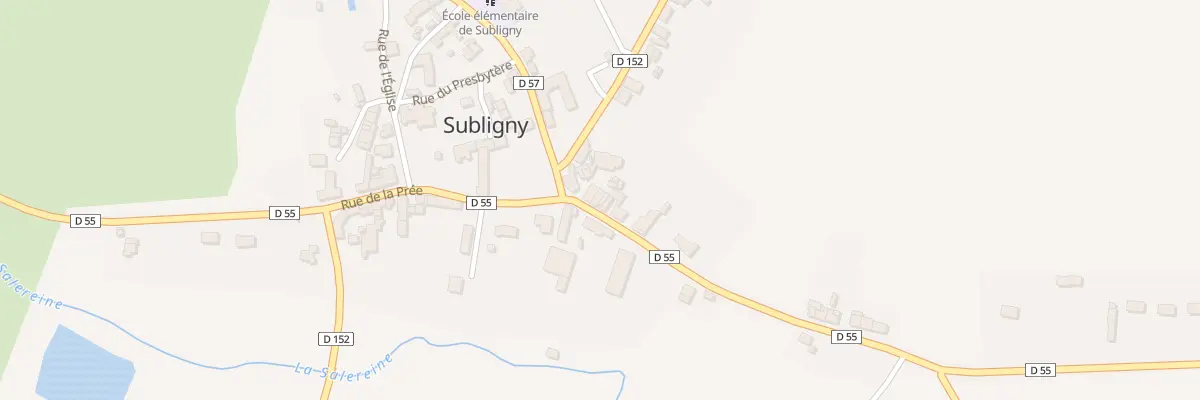 Plan du 5 Rue de la Marniere à Subligny