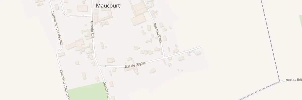 Plan du 7 Rue de l’Eglise à Maucourt