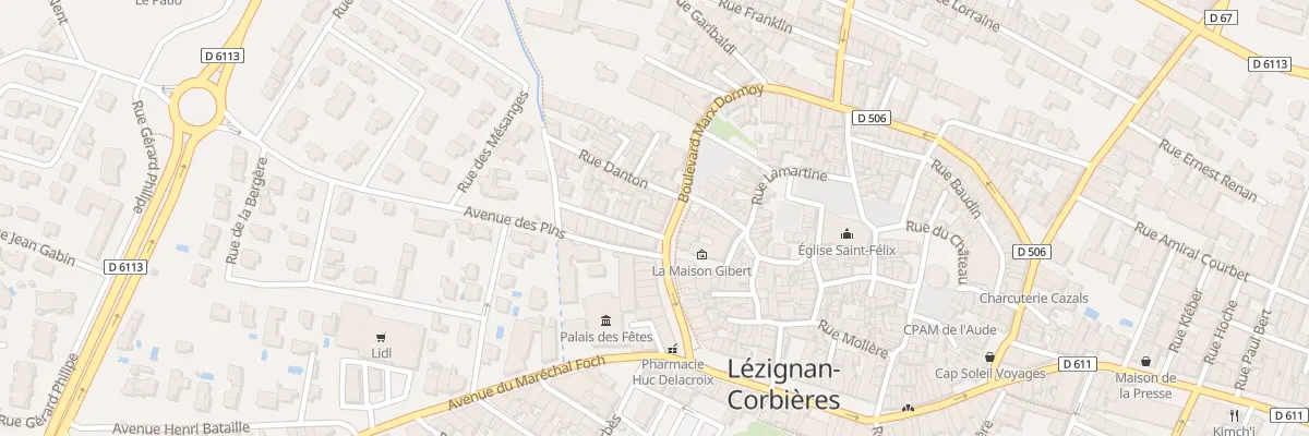 Plan du 25 Bd Marx Dormoy à Lézignan-Corbières