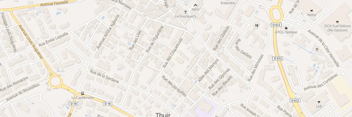 Plan du 11 Rue des Coquelicots à Thuir