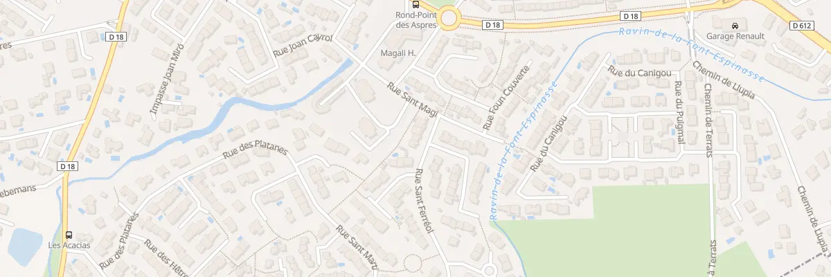 Plan du 6 Rue Sant Ferréol à Thuir