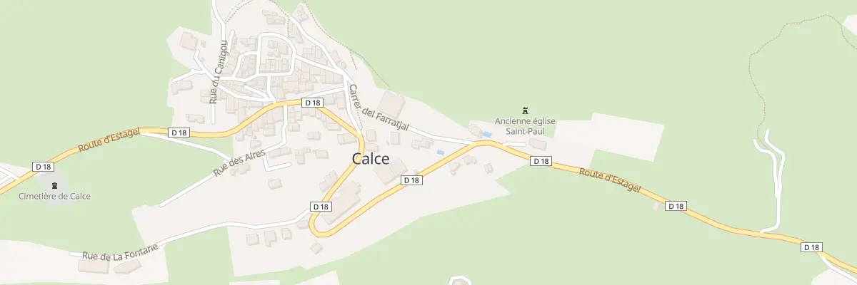 Plan du 1B Le Village à Calce