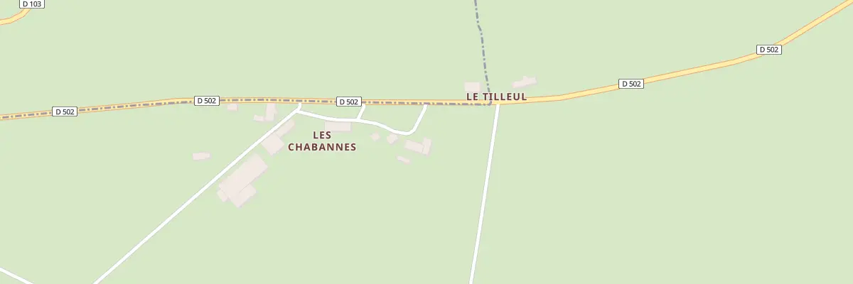 Plan du 5020 Les Chabannes à La Crouzille