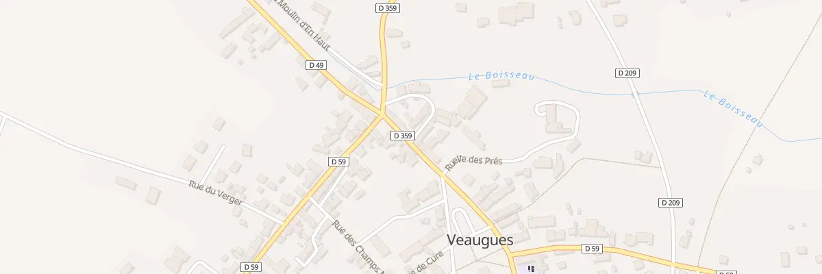Plan du 340 Grande Rue à Veaugues