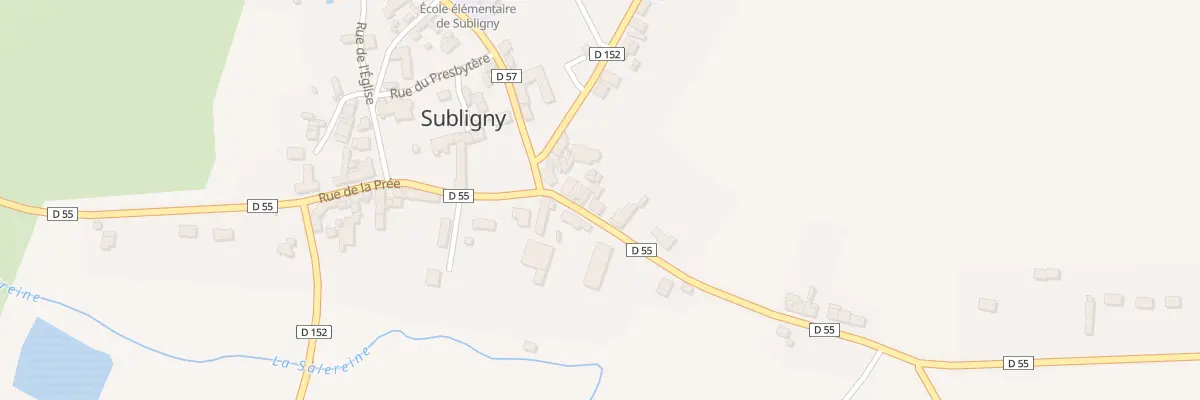 Plan du 9 Rue de la Marniere à Subligny