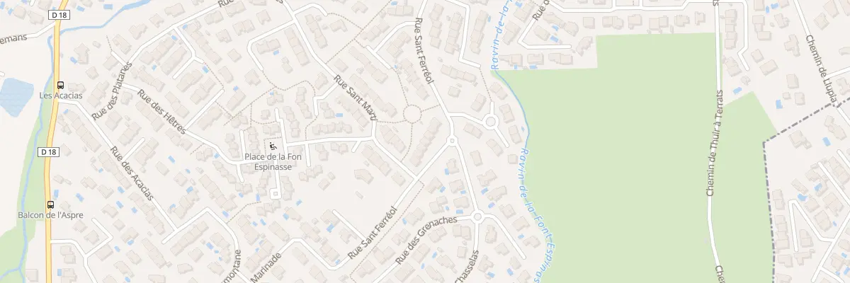 Plan du 26 Rue Sant Ferréol à Thuir