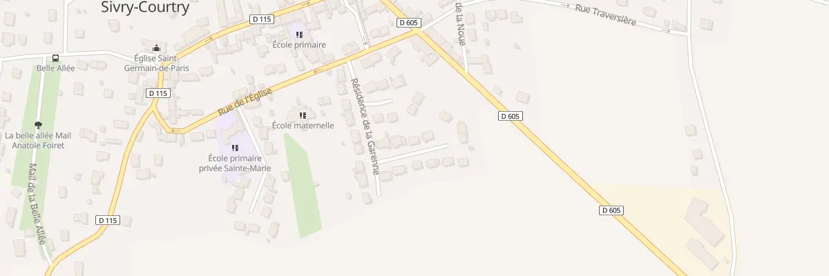 Plan du 20 Res de la Garenne à Sivry-Courtry