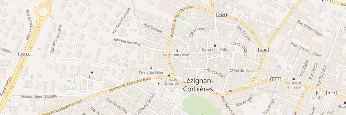 Plan du 16 Bd Marx Dormoy à Lézignan-Corbières